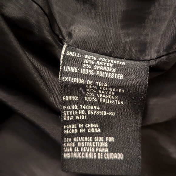 DETAILS Intl Black Dual Zipper Winter Pea Hooded Coat Jacket XXL - Picture 8 of 9